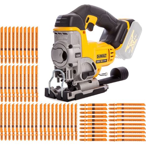 DeWalt DCS331N XR Cordless Jigsaw Li-ion 18 Volt Bare Unit DCS331 + 60 Blades