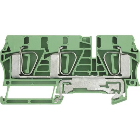 Bloc de jonction de protection Weidmüller ZPE 6/3AN 7907400000-1 vert-jaune 1 pc(s) D15332 (1/2)