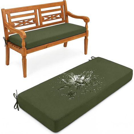 5cm Dick Sitzbank Kissen 105x55cm Bankauflage Bankkissen Sitzkissen Bank mit Rutschfester Unterseite, Indoor Outdoor Abnehmbarem Sitzauflage Gartenbankauflage Sitzpolster (1/5)