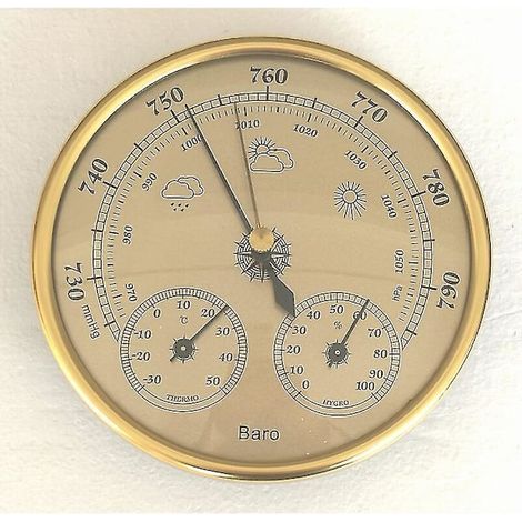 Station météo baromètre avec thermomètre baromètre et hygromètre Station météo analogique murale 3 en 1 pour une utilisation en intérieur (1/5)