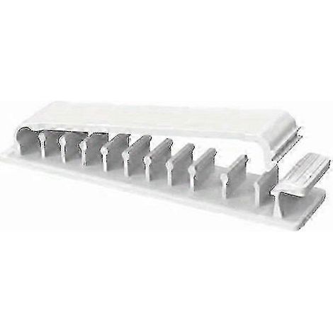 Lot de 10 clips pour câbles - Organisez vos cordons et câbles grâce à ces supports en plastique résistant.-AquaForge (1/5)