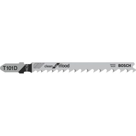 2608630558 - Set 3 lame per seghetto alternativo T 101 D Clean for Wood