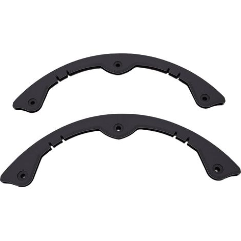 Bandes Anti-collision pour, Plastique Noir de qualité Supérieure, 3 Trous, Taille M, 2 Pièces pour la sécurité (1/5)