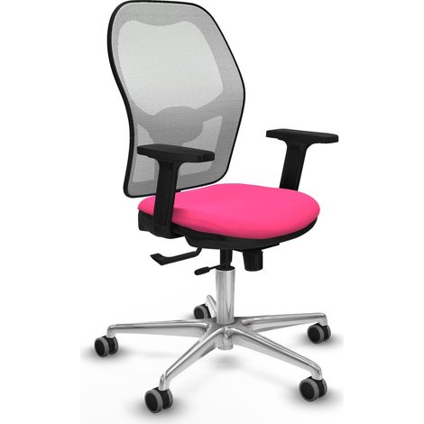 Sedia da ufficio piqueras y crespo Jorquera rosa pelle sintetica (1/2)