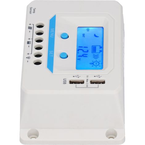 Solar-Laderegler-Panel PWM 30A ABS-Gehäuse mit LCD-Display EL2430Z 12V/24V (1/5)