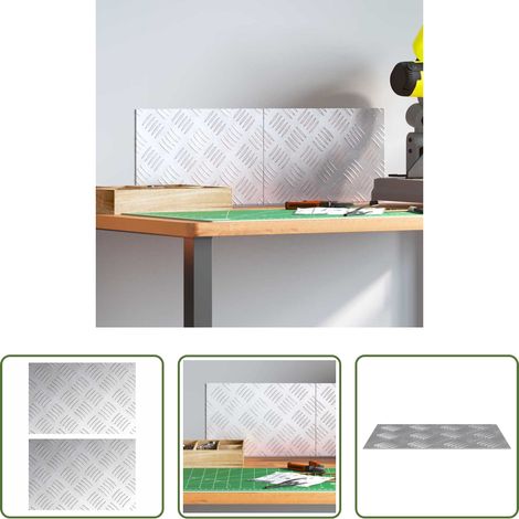 vidaXL Peldaño 2 uds. 30 x 20 cm Plateado Aluminio Rectangular (1/5)