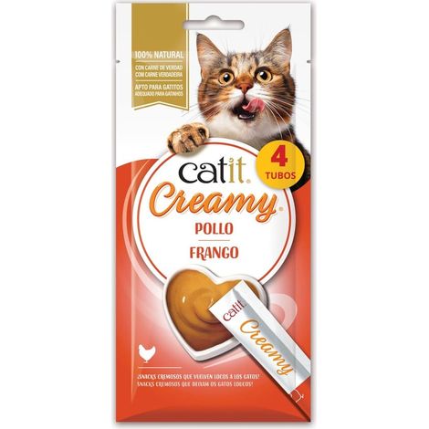 Snacks cremosos para gatos Catit Creamy – 4 Tubos