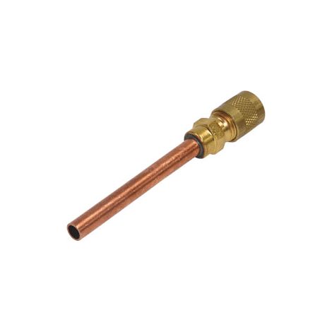 Tube de charge cuivre avec vanne Schrade pour réfrigérateur – Compatible Brandt – Longueur 93mm – Diamètre 5173 (1/3)