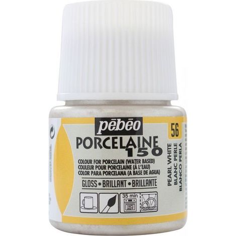 Peinture porcelaine - PEBEO - P150 - 45 ml - Blanc Perle - Résistance 150°C (1/3)