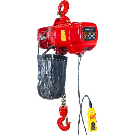 Palan électrique industriel à chaîne 3 t - 6 m - 3 kW 400 V avec crochet de suspension MW Tools KT3062 (1/5)