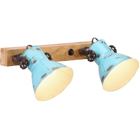 Wall Lamp 25 W Distressed Blue 45x25 cm E27 vidaXL