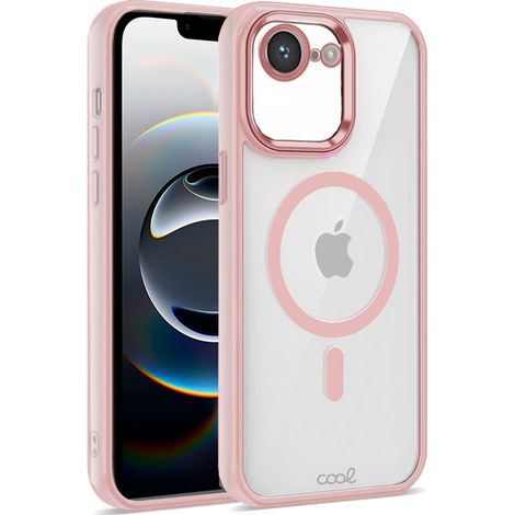 Carcasa COOL para iPhone 16e Magnética Borde Rosa