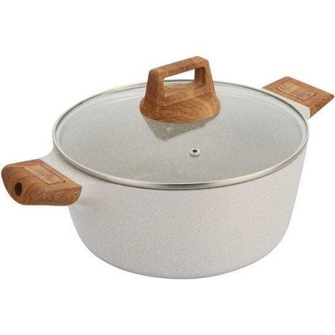 Bergner serie NATURALLY casseruola in alluminio 6,6L sabbia naturale