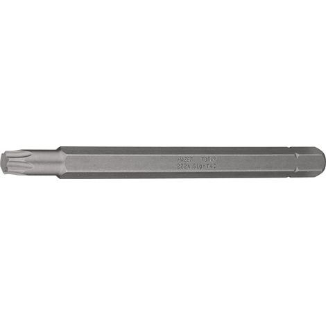 Embout-tournevis (bit) 2224SLG-T40 ∙ Hexagone massif 5/16 pouce (8 mm) ∙ Profil TORX® intérieur ∙ Taille T40