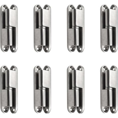 8 pièces paumelle, alliage de zinc, traitement multicouche, résistant corrosion, pour porte chambre (1/5)