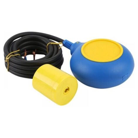 Capteur de niveau d'eau, contacteur de contrôle de niveau de liquide 220 V 16 A, interrupteur à flotteur pour alimentation en eau, 2 m
