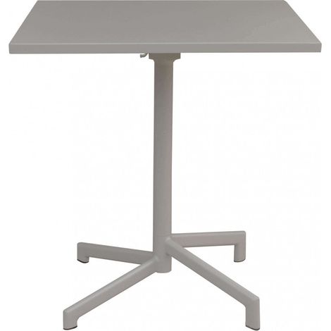 Tavolo Vega 70x70x73 h cm in Acciaio Tortora (1/4)