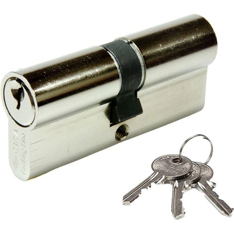 Cilindro Cisa Logo 08010.13.0.12 Nichelato (35 x 35 mm)