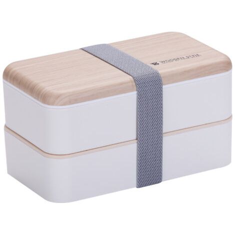 BUNTHAUS Boîte à bento japonaise blanche 1200 ml pour adultes et enfants (1/5)