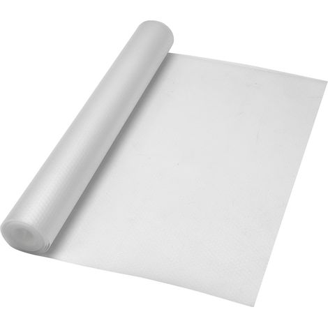 Wolketon 2PCS Tapis Antidérapant de Tiroir Transparent EVA Imperméable Lavable 45x500cm+60x500cm Tapis de Placard