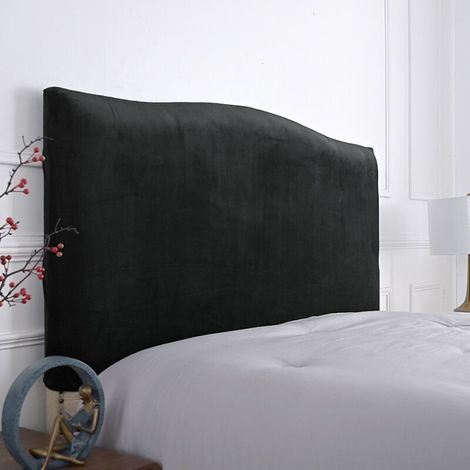 BETTE Housse de tête de lit élastique pour tête de lit -150 cm-pour tête de lit 140-170 cm( bleu marine) (1/4)