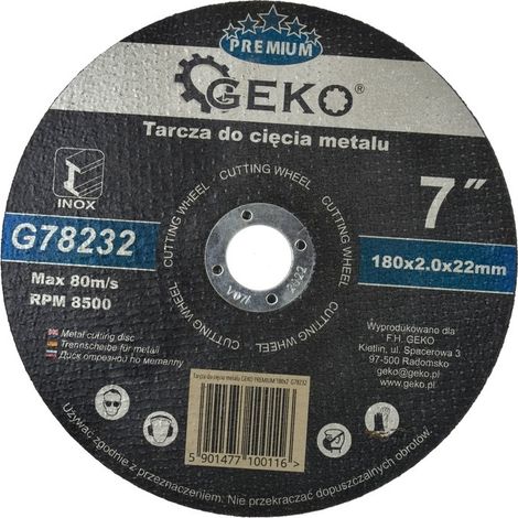 Disco de corte de metal premium Geko 180x2 Inox (25/50/100/200) (1/2)