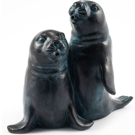 esotec Wasserspeier-Figuren Seehunde-Paar Einzelfigur Polyresin 100736