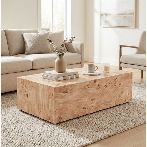 Minimalistischer Couchtisch in Holzoptik aus MDF OKWISH (1/5)