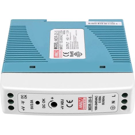 Alimentation MDR-20 5V 20W sur rail DIN, régulateur/driver AC-DC 110V/220V (1/5)