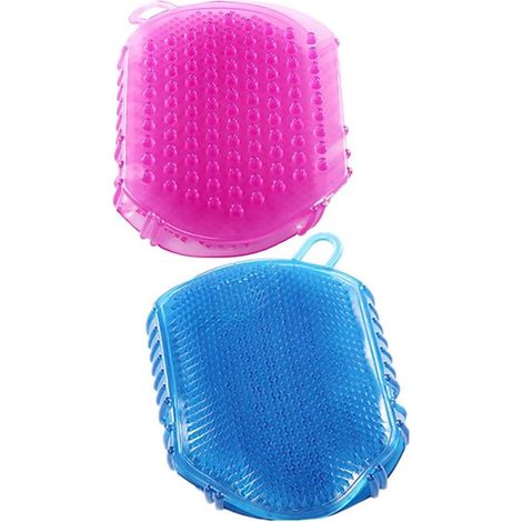 Gant Exfoliant - Pour Douche - Forme De Main - À Usage Corps - 2 Pièces (1/5)