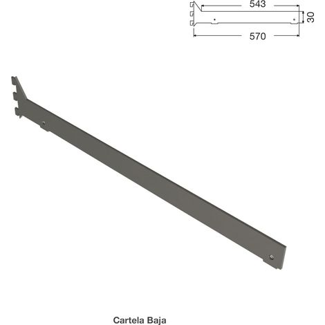 Jgo. Cartelas Panelsystem Zapatero Moka 30X543Mm (Derecha - Izquierda ) (1/5)