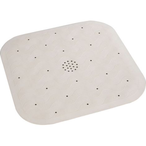 Tapis de receveur de douche antidérapant en caoutchouc naturel 45 x 45 cm – Ventouses pour fixation stable – Lavable à 40 °C (1/5)