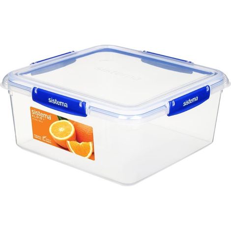 Boîte Alimentaire Carrée Sistema Klip IT Plus 5,5 Litres - Sistema
