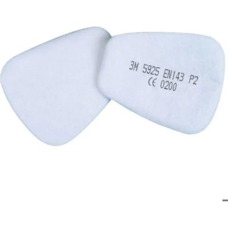 3m Par de filtros de partículas serie 5000 P2R blanco