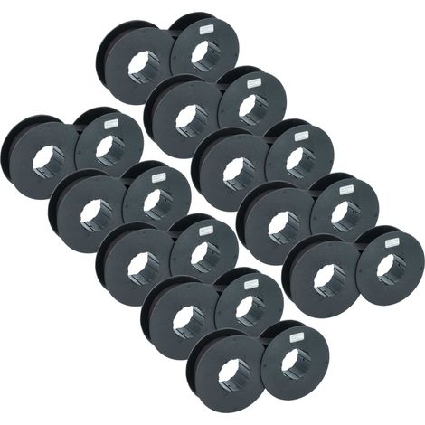vhbw 10x Ribbon Cartridge Replacement for IBM 186c1, 001040990 for Dot Matrix, Receipt Printer - Black Ink Ribbon (1/4)