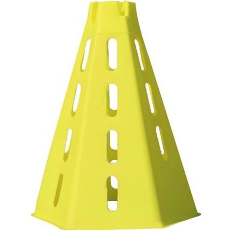 Cônes de marqueurs creux pour Sports de plein air, entraînement à la pratique du Football, Barricade de circulation (jaune) (1/5)