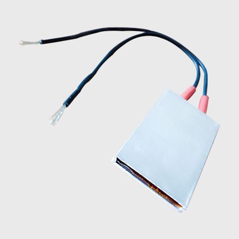 Plaque chauffante thermostatique en aluminium PTC 50 x 28,5 mm, 12 V, 120 °C