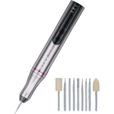 Outil Rotatif Multifonction Sans Fil, 3.7V Kit D'outils Rotatifs Sans Fil Mini Perceuse Sans Fil,3-Vitesses Outil Rotatif Rechargeab Mini Meuleuse Sans Fil Stylo Graveur Pour Gravure, Ponçage, Meulage (1/5)