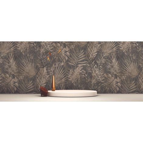 A.S. Creation Natural Living 386383 Vliestapete Botanisch 10.05 x 0.53 m Braun Wohnzimmer Schlafzimmer Flur Küche Esszimmer Badezimmer Bad Arbeitszimmer Büro Diele (1/4)