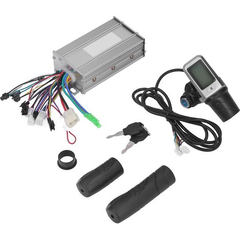 Kit contrôleur vélo électrique 36V 48V 500W, moteur sans balais, écran LCD, poignée d'accélérateur, régulateur de vitesse. (1/5)
