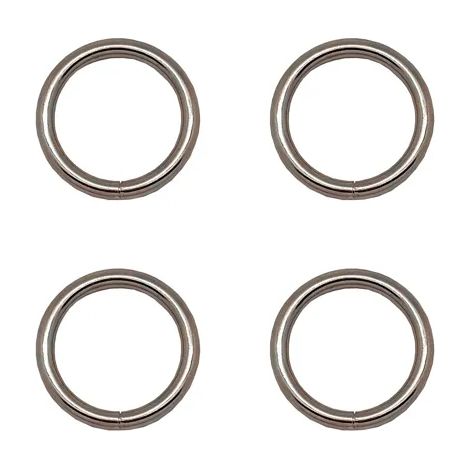 Geschweißter Ring AP14, 4 x 30 mm, verzinkt, Blisterverpackung mit 4 Stück