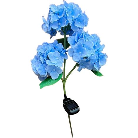 Lampe Hortensia LED 75cm pour déco Jardin Extérieur Lampe Hortensia LED 75cm, Design Réaliste, Éclairage Doux Automatique pour Jardin Allée Pelouse pour déco (1/5)