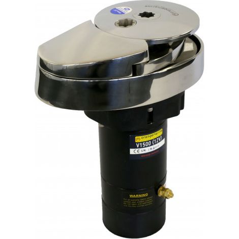 Guindeau électrique 1500w 12V - inox - 10mm DIN/ISO vertical sans poupée - ORANGEMARINE -
