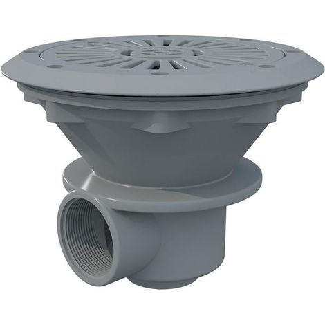 Sumidero AstralPool Ø210 gris claro para piscina prefabricada salida lateral 2" (1/2)
