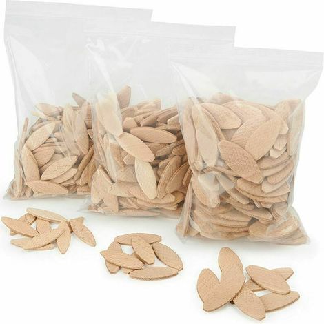 assortiment lamello d’assemblage type Lamello 20 , 100 pièces/taille lamelle bois en hêtre massif Idéal pour fraiseuse bois/fraiseuse à lamelles (1/4)
