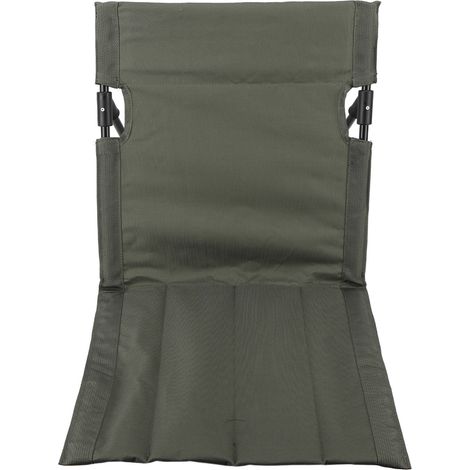 Sedia da campeggio pieghevole in alluminio con schienale imbottito, ideale per la spiaggia, il parco, il prato, i picnic e il relax, colore verde militare.