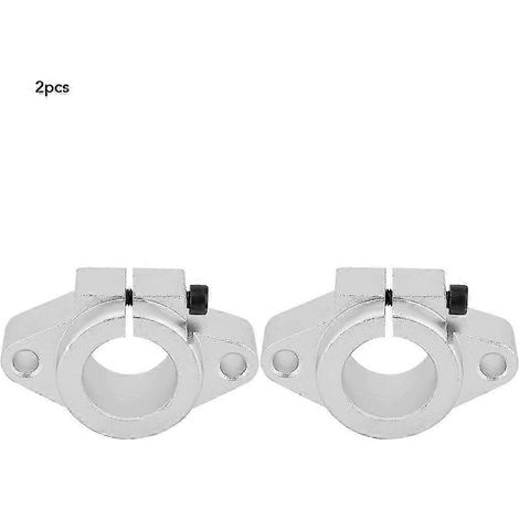 Support de 2 pièces SHF20 pour rail linéaire, tige de guidage et guide. (1/5)
