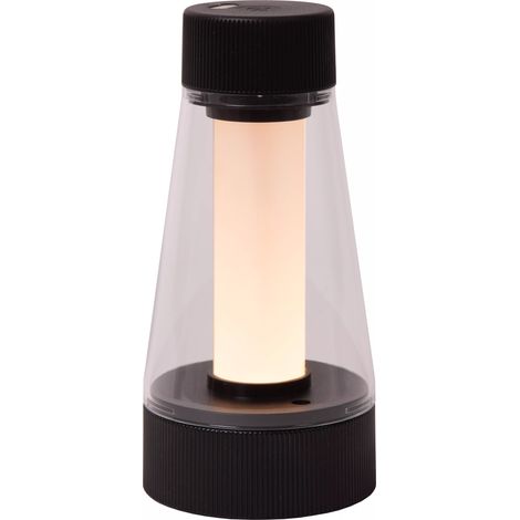 Lampada da tavolo ricaricabile LED nera Lucide Lorali (1/5)