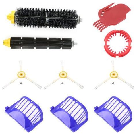 Kit de mantenimiento para iRobot Roomba con cepillos y filtros – Series 500, 600, 585, 595, 620, 630, 650, 660, 680, 690... DEBUNS (1/2)