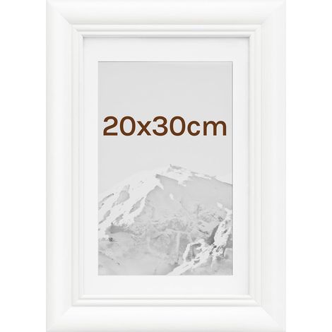 WOLTU 1x Cornice Foto da tavolo da muro 20x30cm, Bianco (1/5)